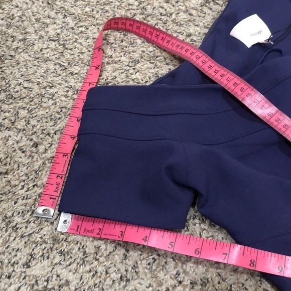 NWT Cinq A Sept Coralisa Dress Size 4 Navy Blue Asymmetrical Sleeve Bodycon Mini - Picture 11 of 11